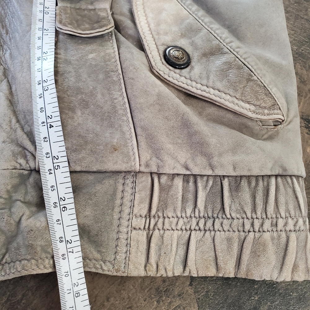 Vintage Canada Leather Men’s Tan Vest S-Medium - Picture 13 of 14